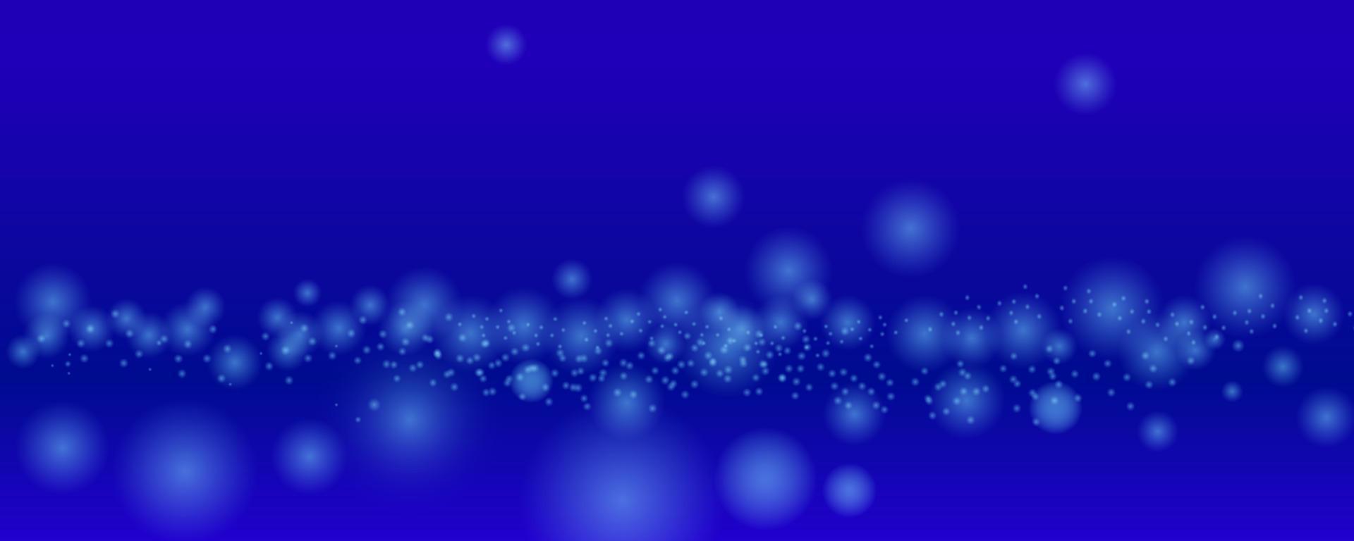 Dark blue and glow particle abstract vector background