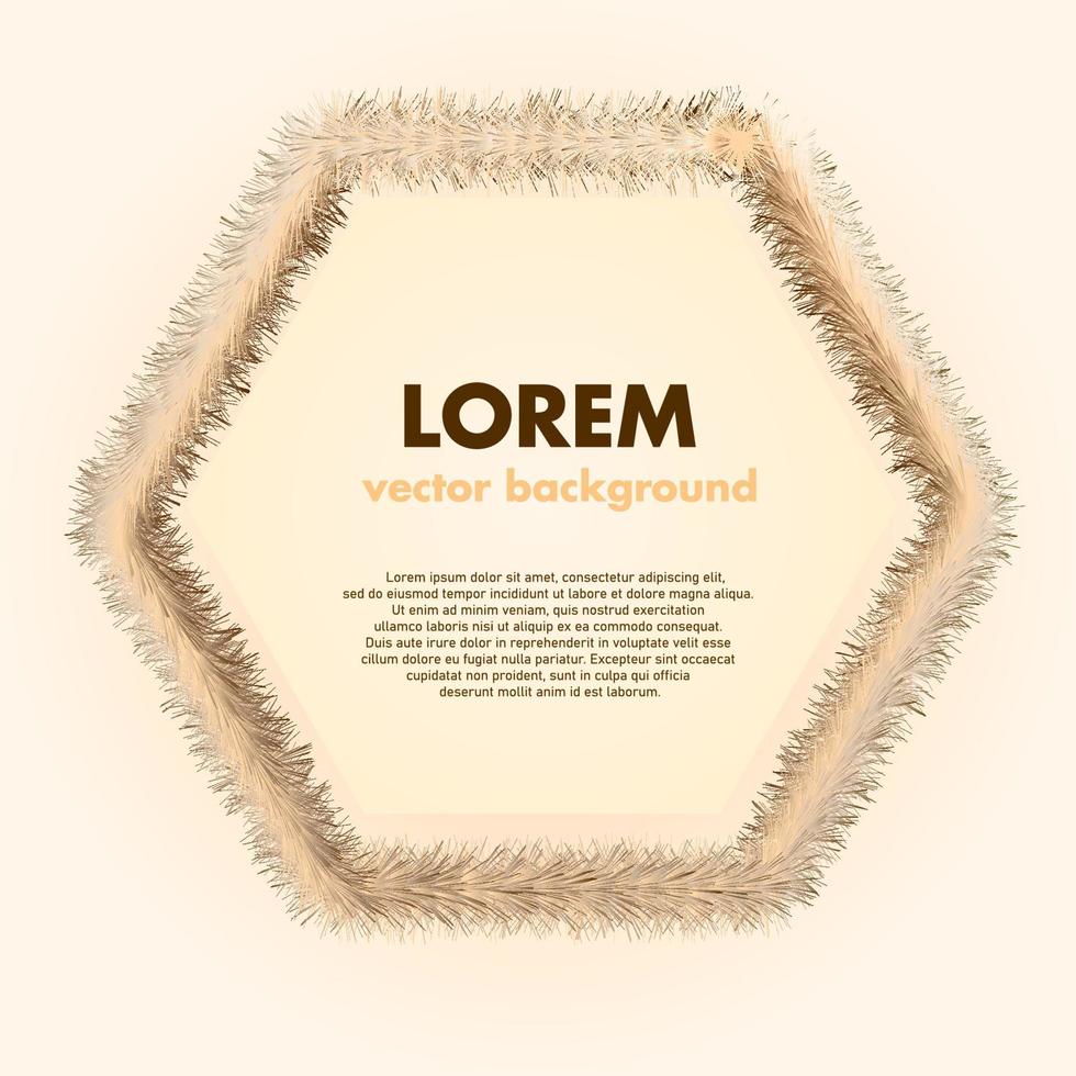 fleece polygon frame vector illustration