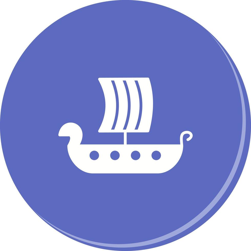 Viking Ship Vector Icon
