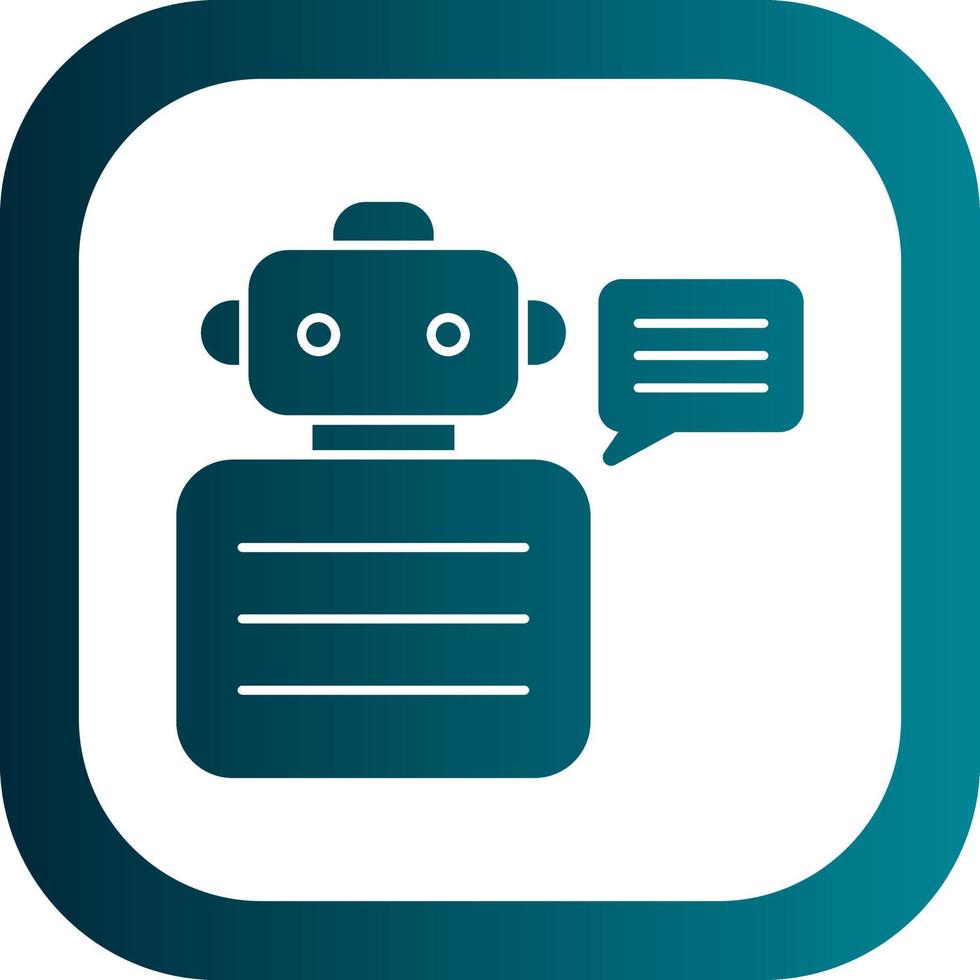 Robot Advisor Vector Icon Design