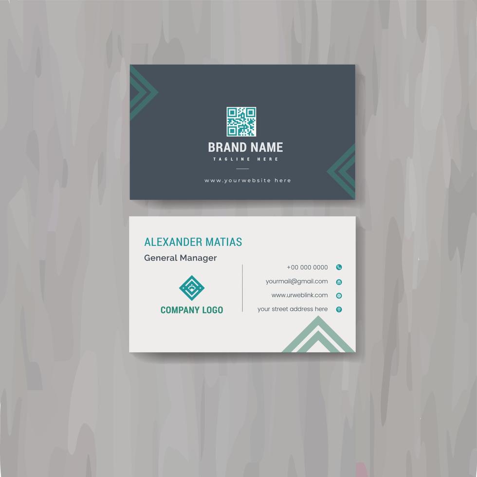 Simple Business Card Layout.corporate business card template layout.Vector illustration.Stationery design vector