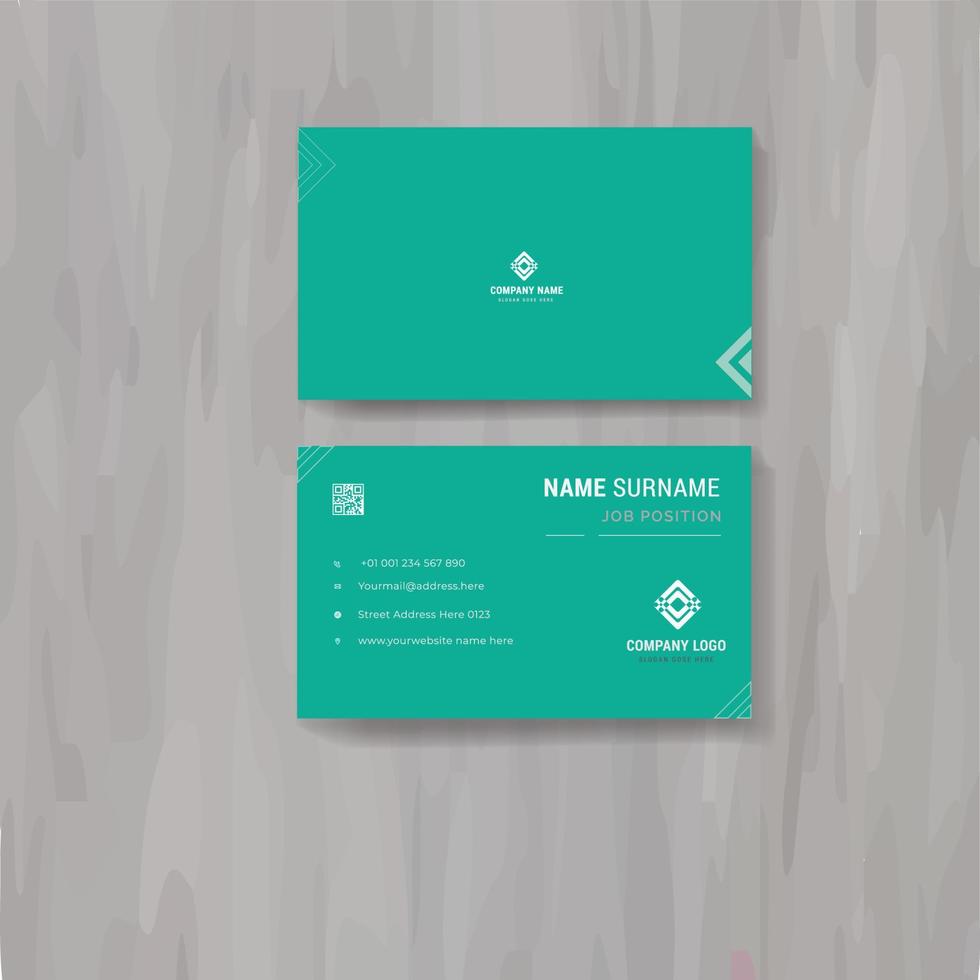 Simple Creative and clean corporate Business Card Layout.corporate business card template layout.Vector illustration.Stationery design vector