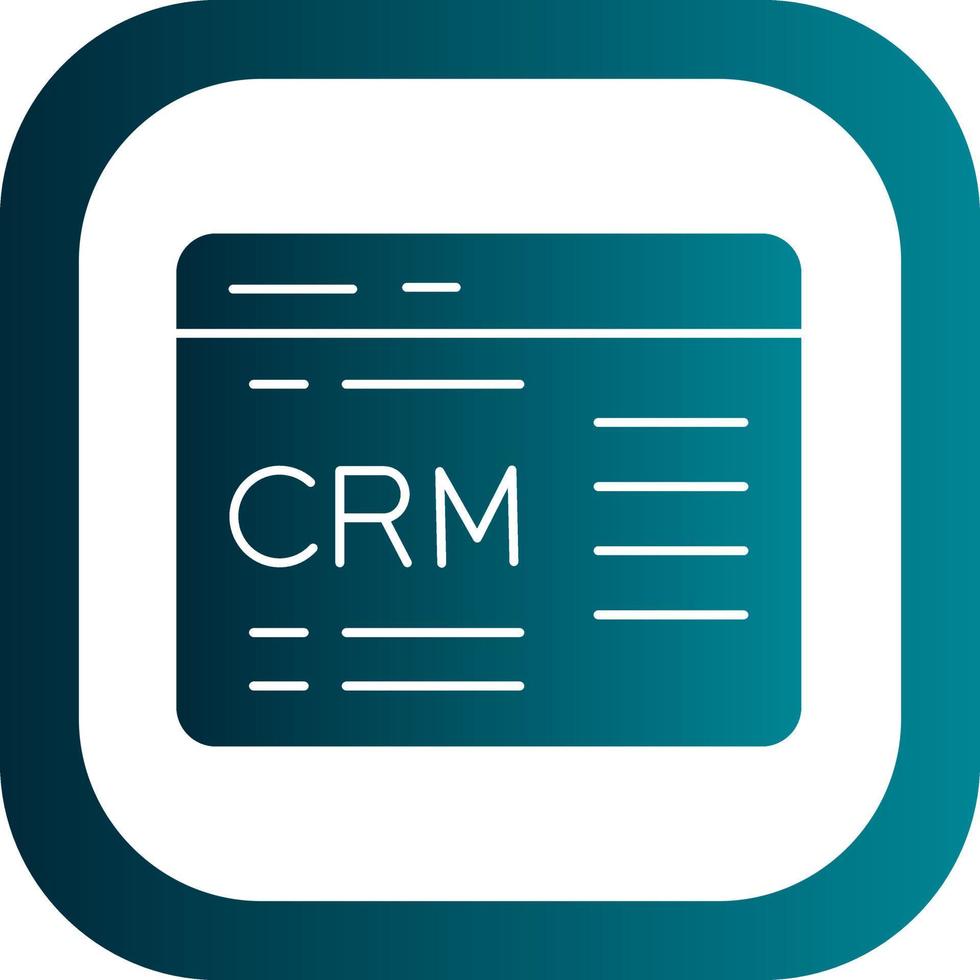 Crm Vector Icon Design