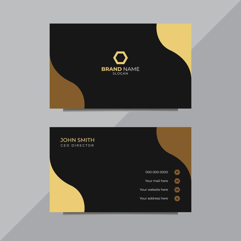 Modern Creative and Clean Business Card Template vector