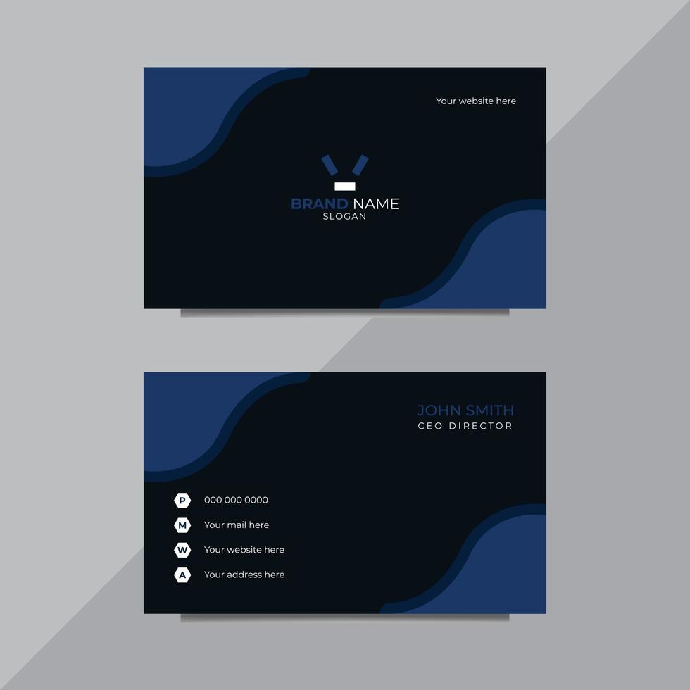 Modern Creative and Clean Business Card Template vector