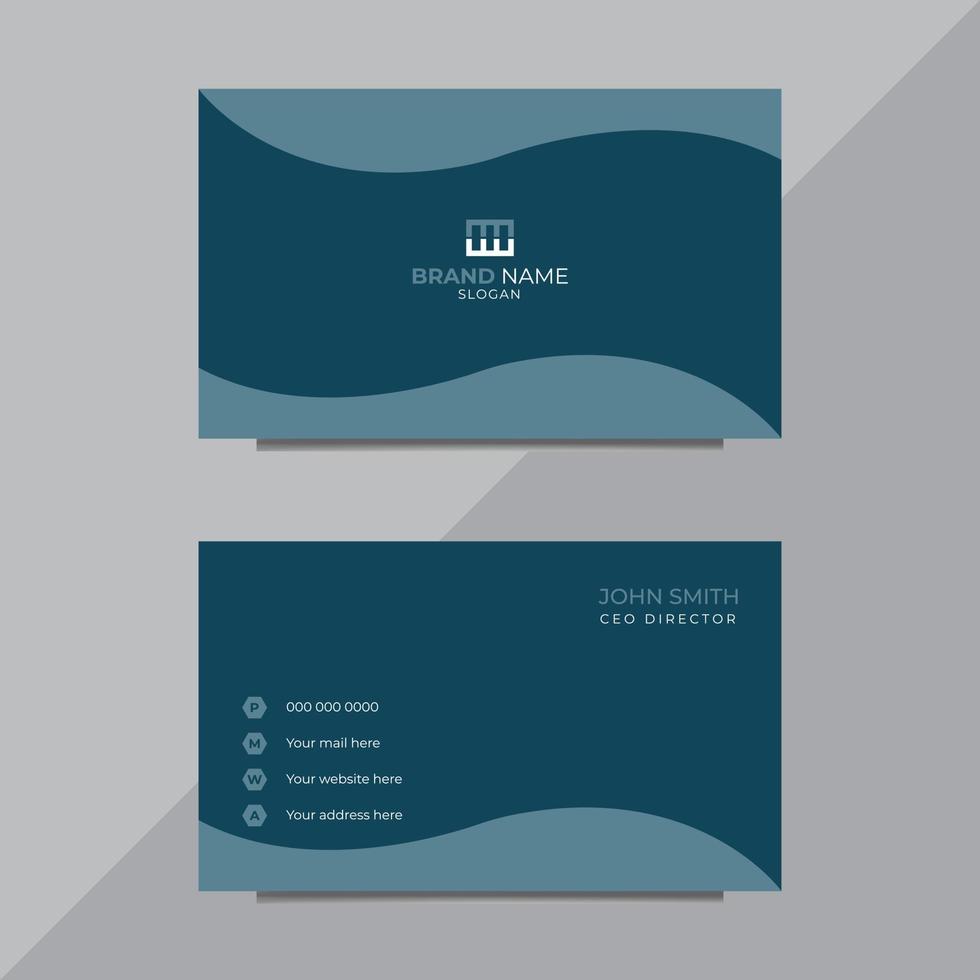 Modern Creative and Clean Business Card Template vector