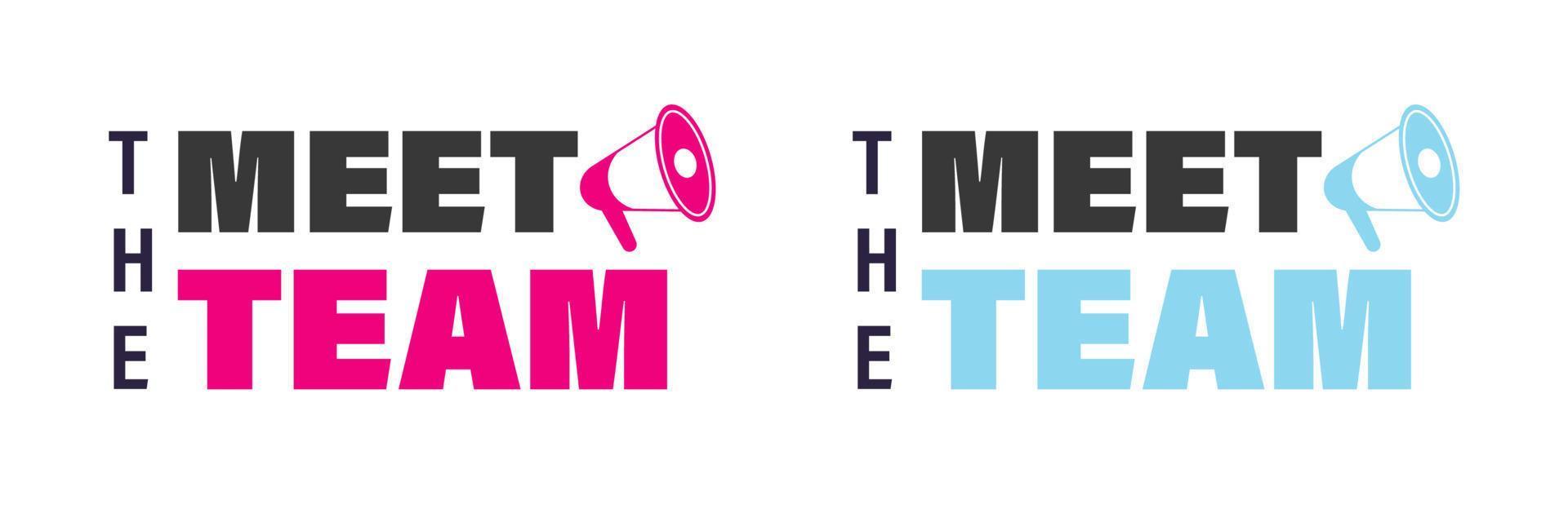 Meet the team concept diverse business vector