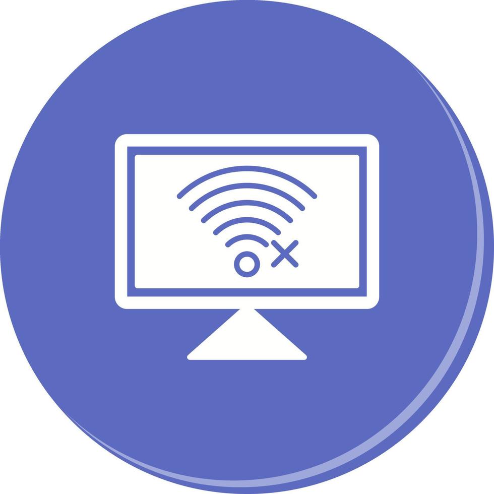 Disconnected Network Vector Icon