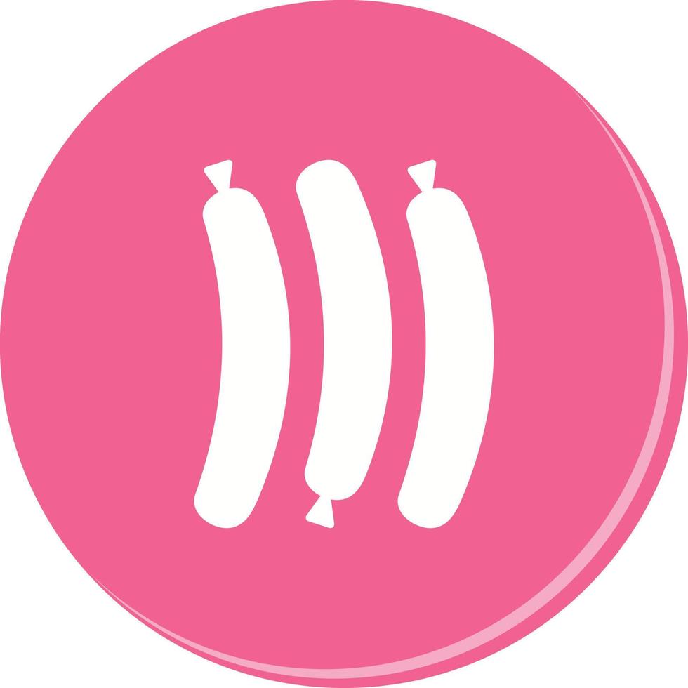 Hot Sausage Vector Icon