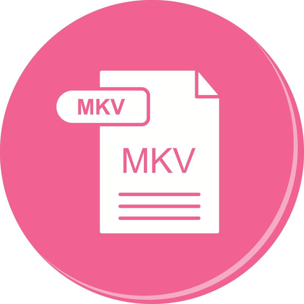 icono de vector mkv