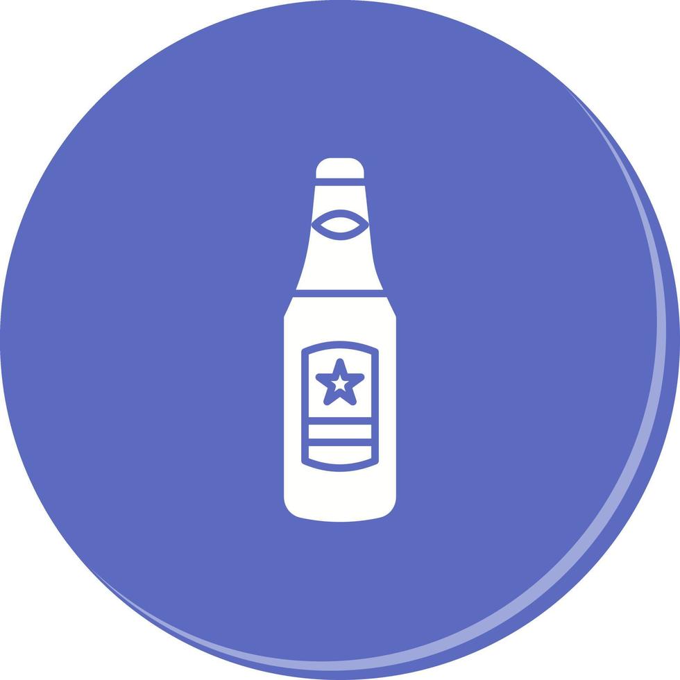 icono de vector de botella de cerveza