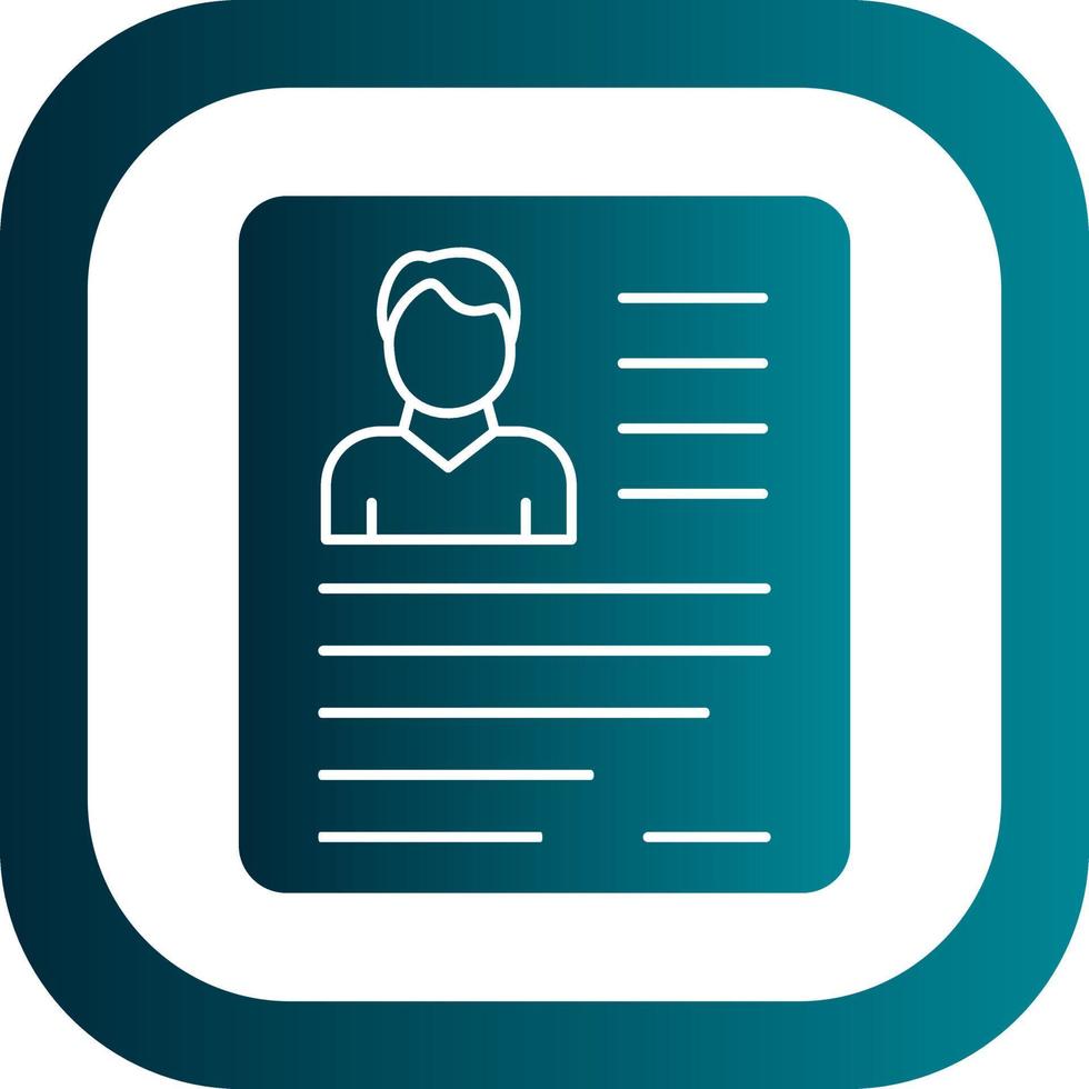 Bad Resume CV Vector Icon Design