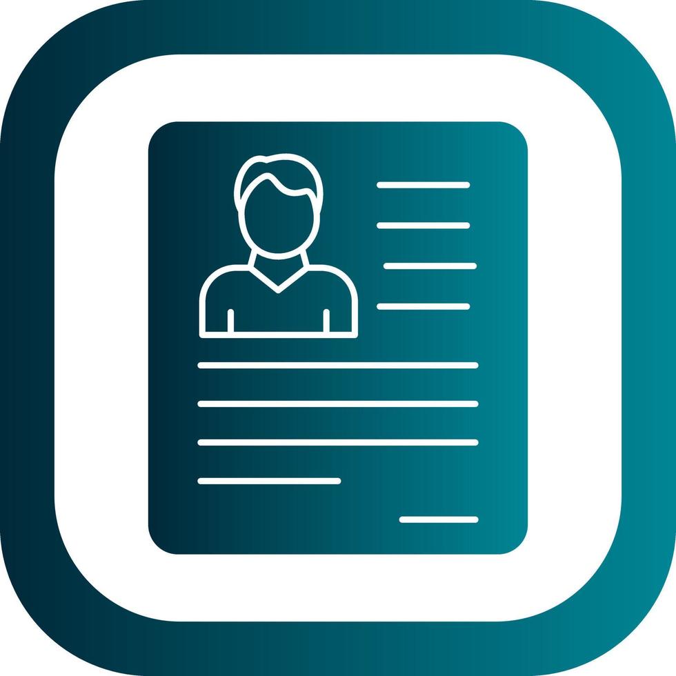 CV Vector Icon Design