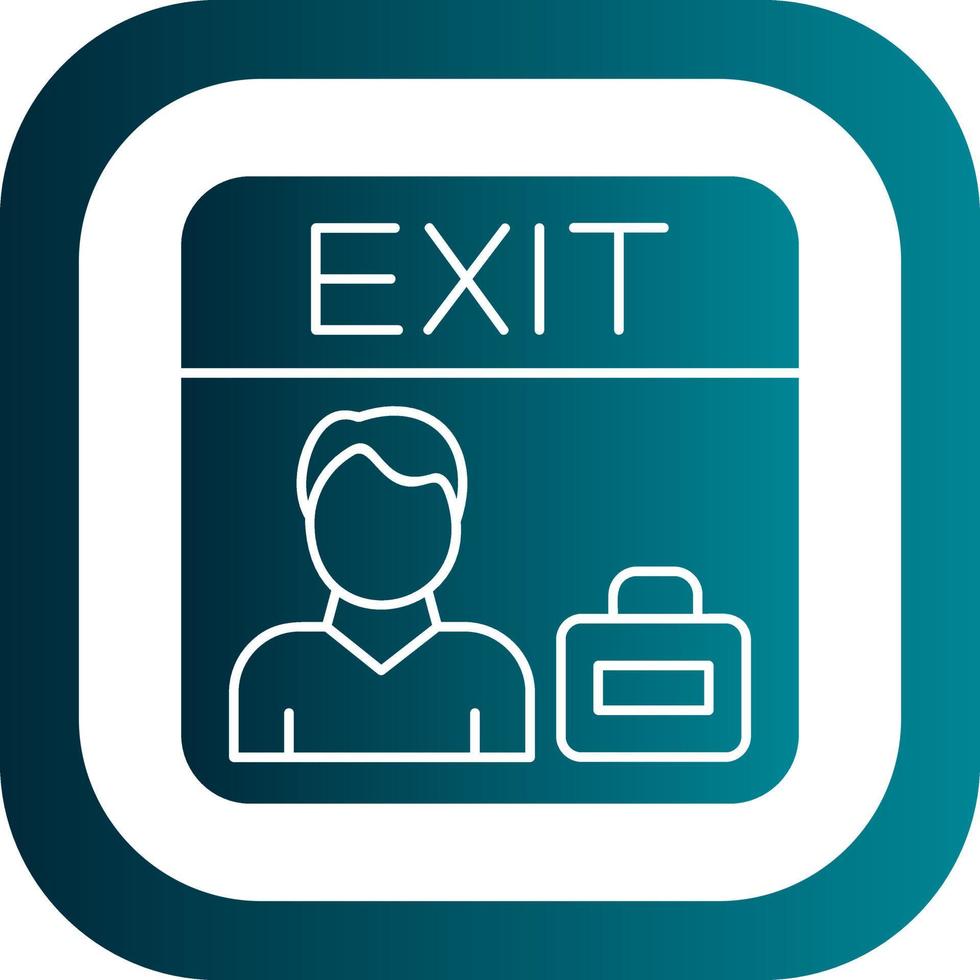 Exit Interview Vector Icon Design