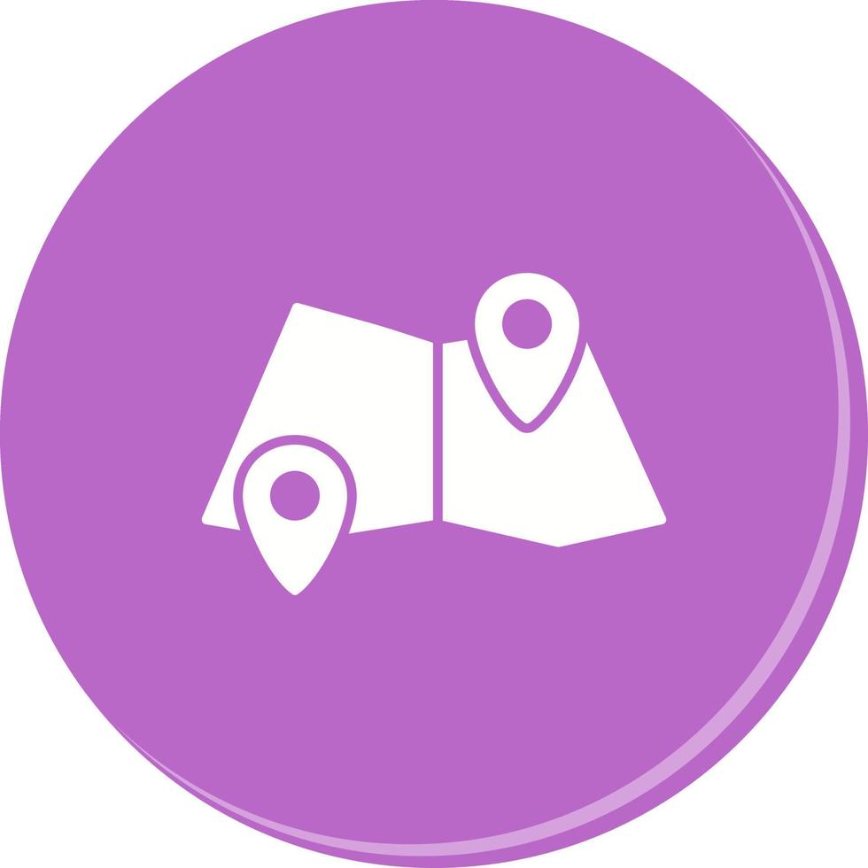 Folded Map Vector Icon