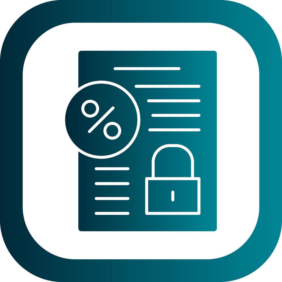 Fixed Interest Vector Icon Design