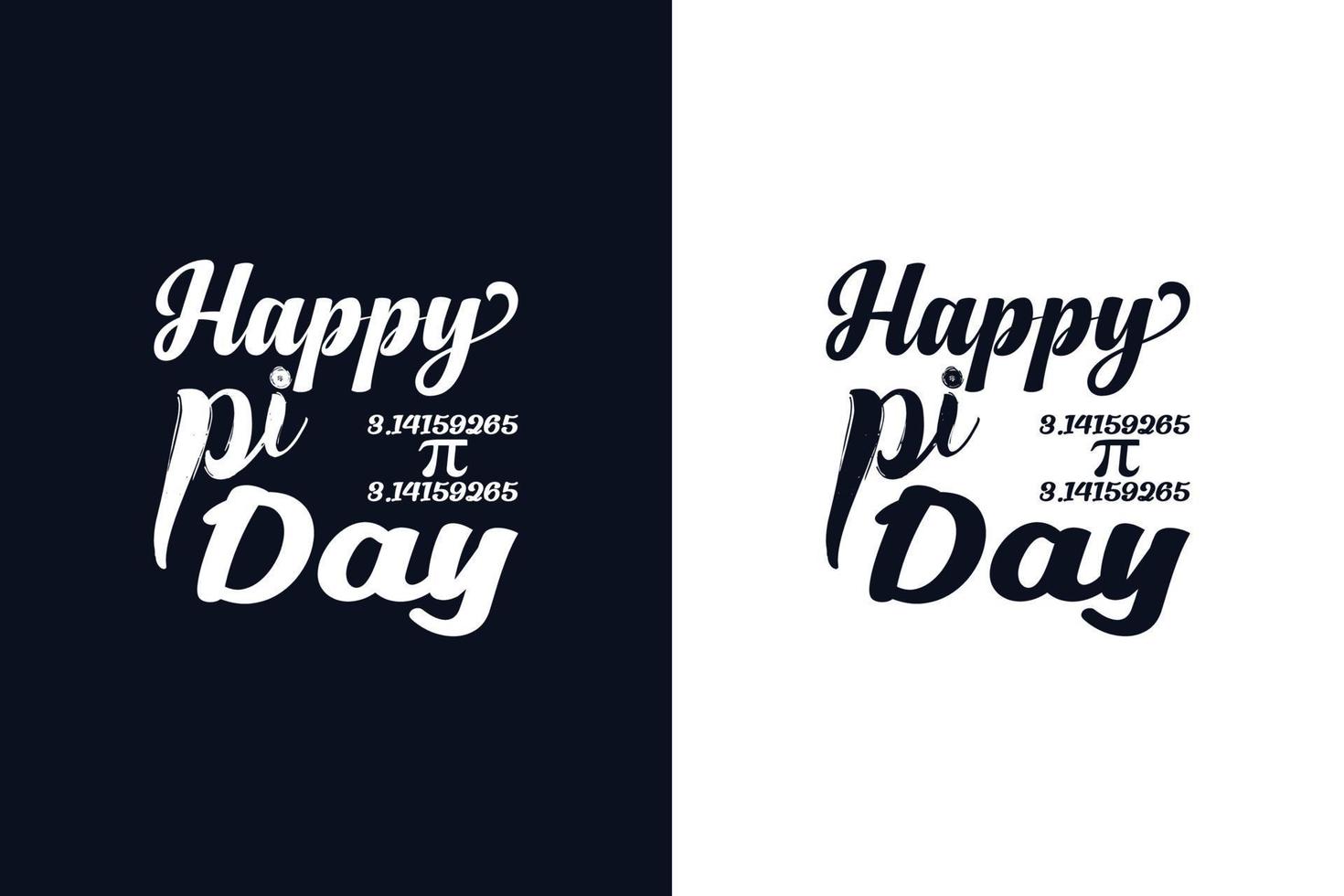 Happy Pi day design template vector