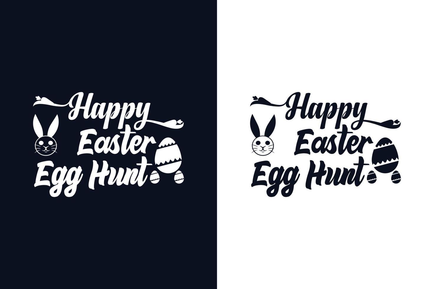 Happy Easter egg hunt. Easter day t-shirt design template vector