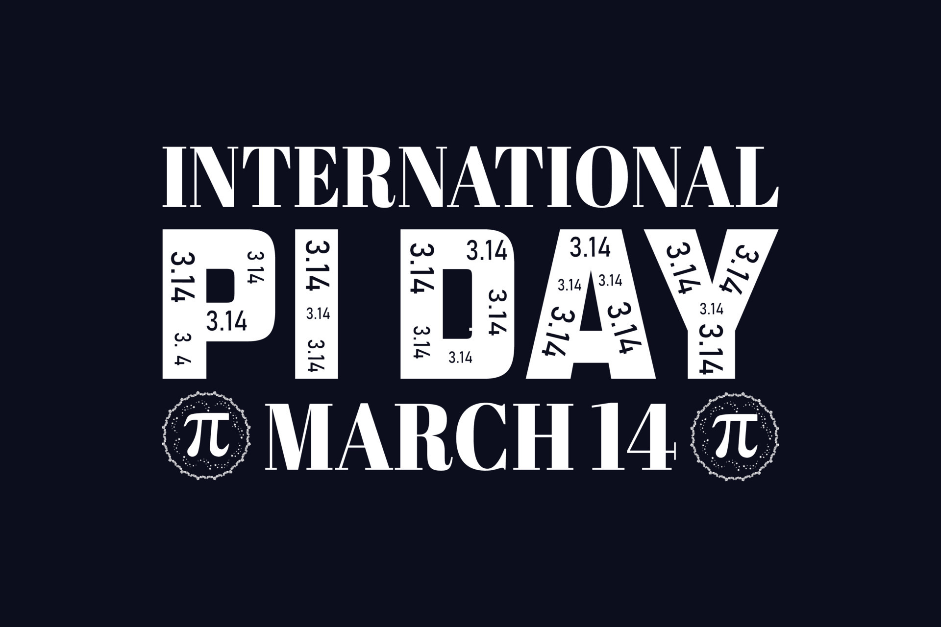 International Pi Day March 14 20710677 Vector Art At Vecteezy