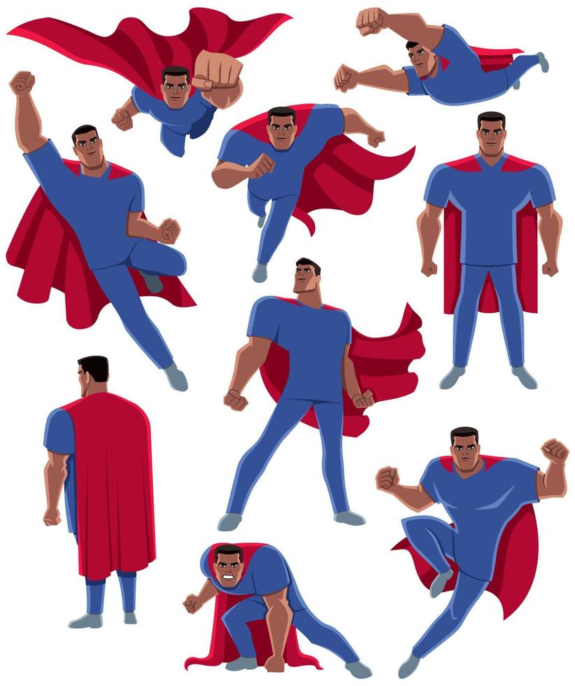 Indian Healthcare Worker Superhero vector