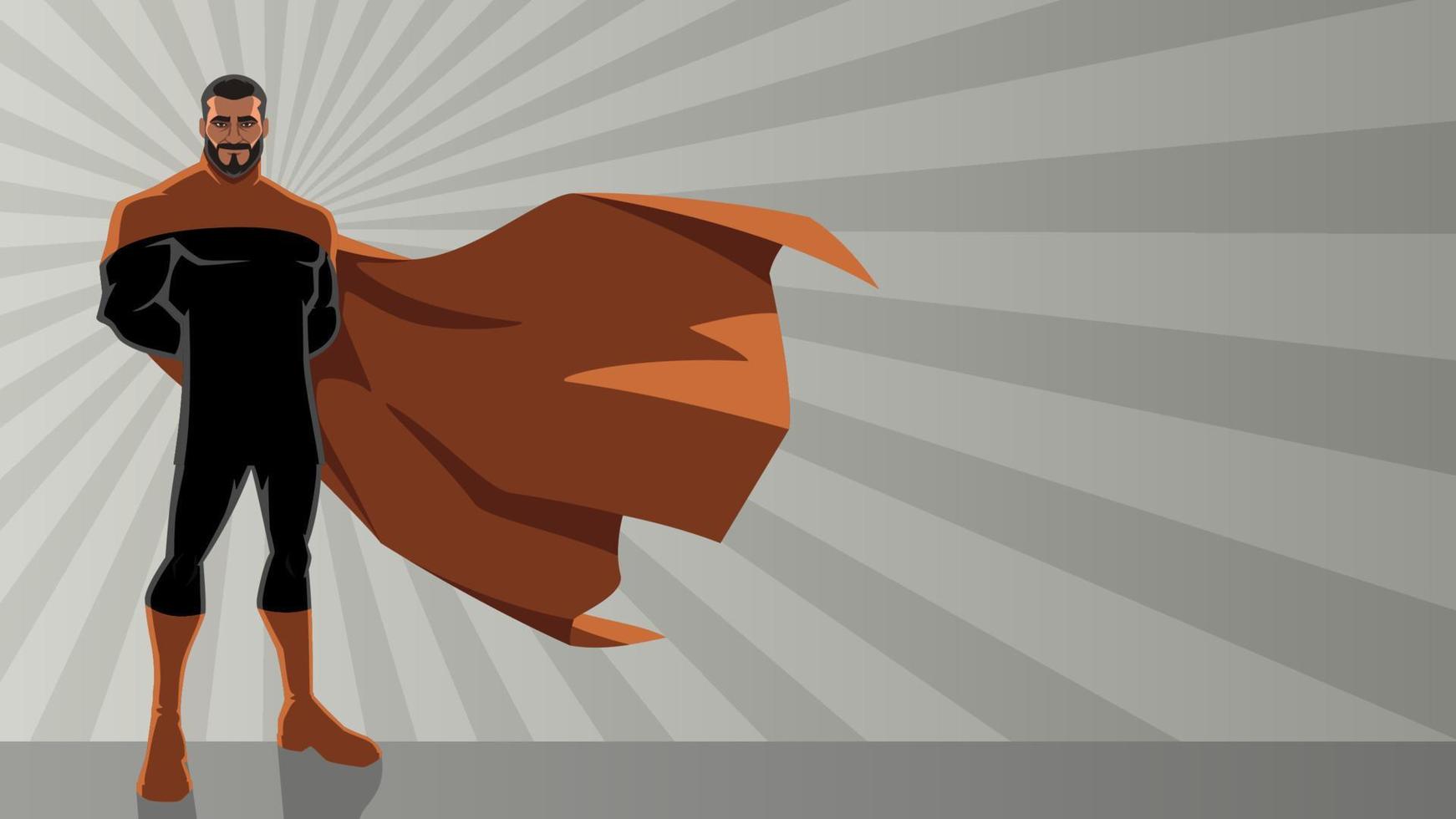 Middle Eastern Superhero Ray Light vector