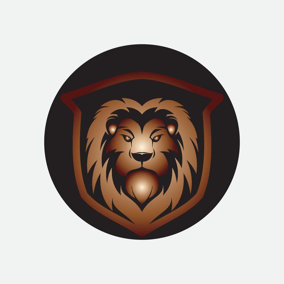 icono de vector de plantilla de logotipo de león