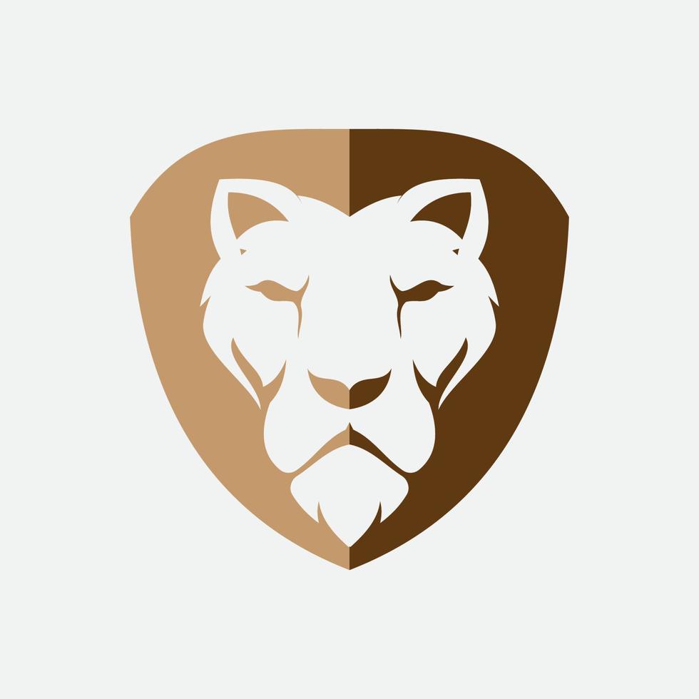 icono de vector de plantilla de logotipo de león