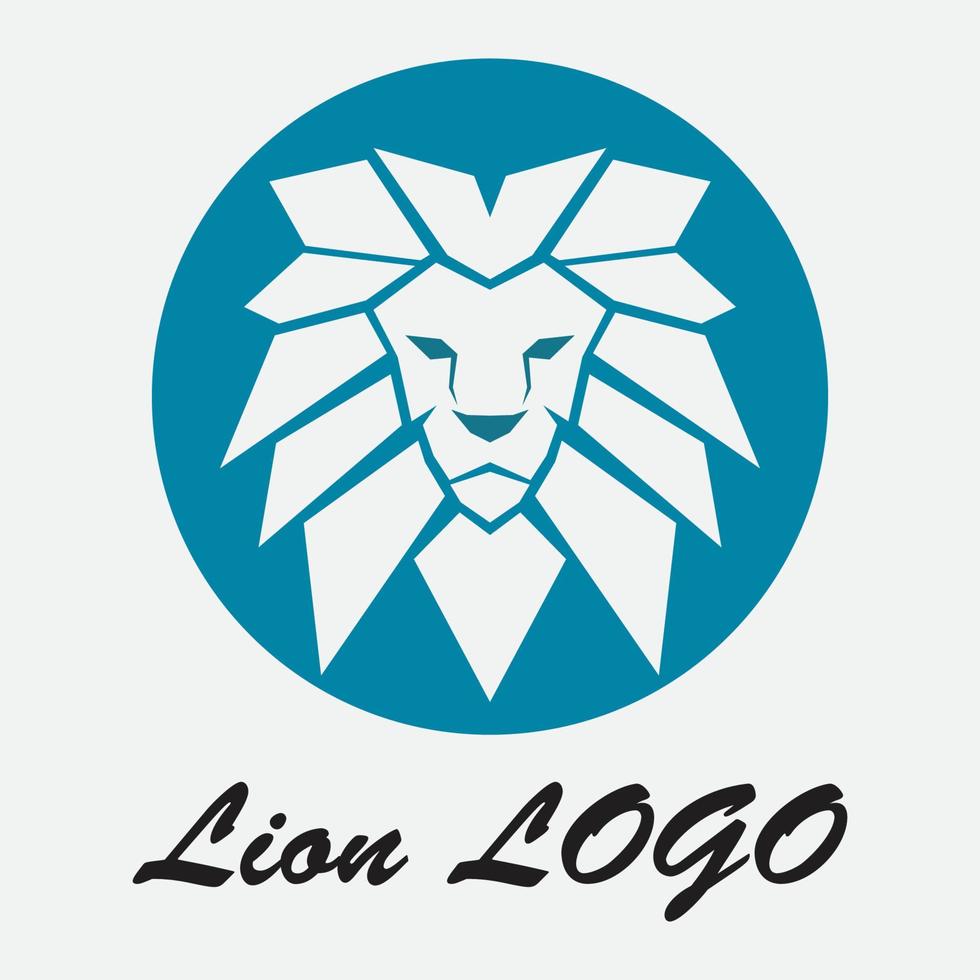 icono de vector de plantilla de logotipo de león