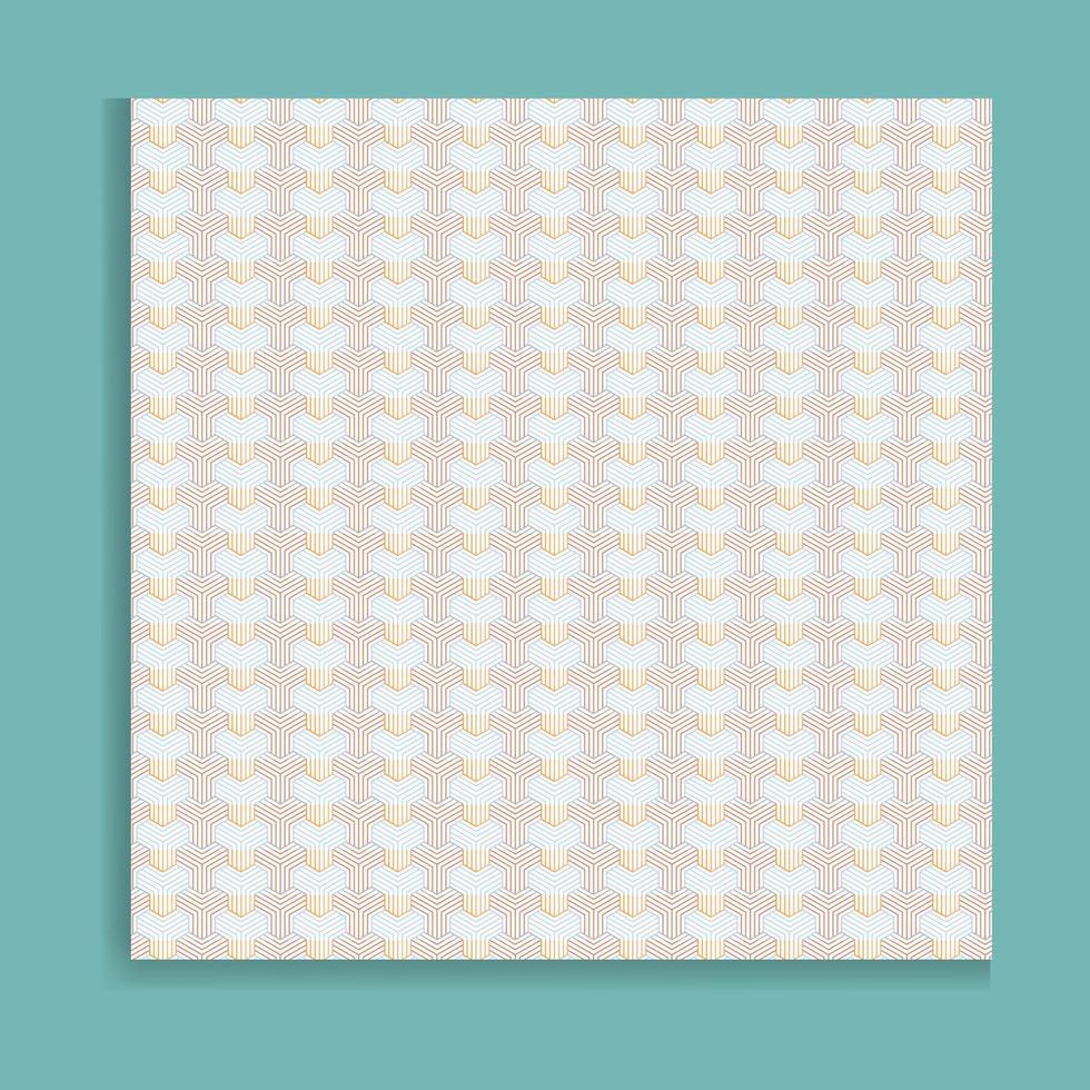 Vector geometric diagonal fabric waves seamless texture. Cream color background.