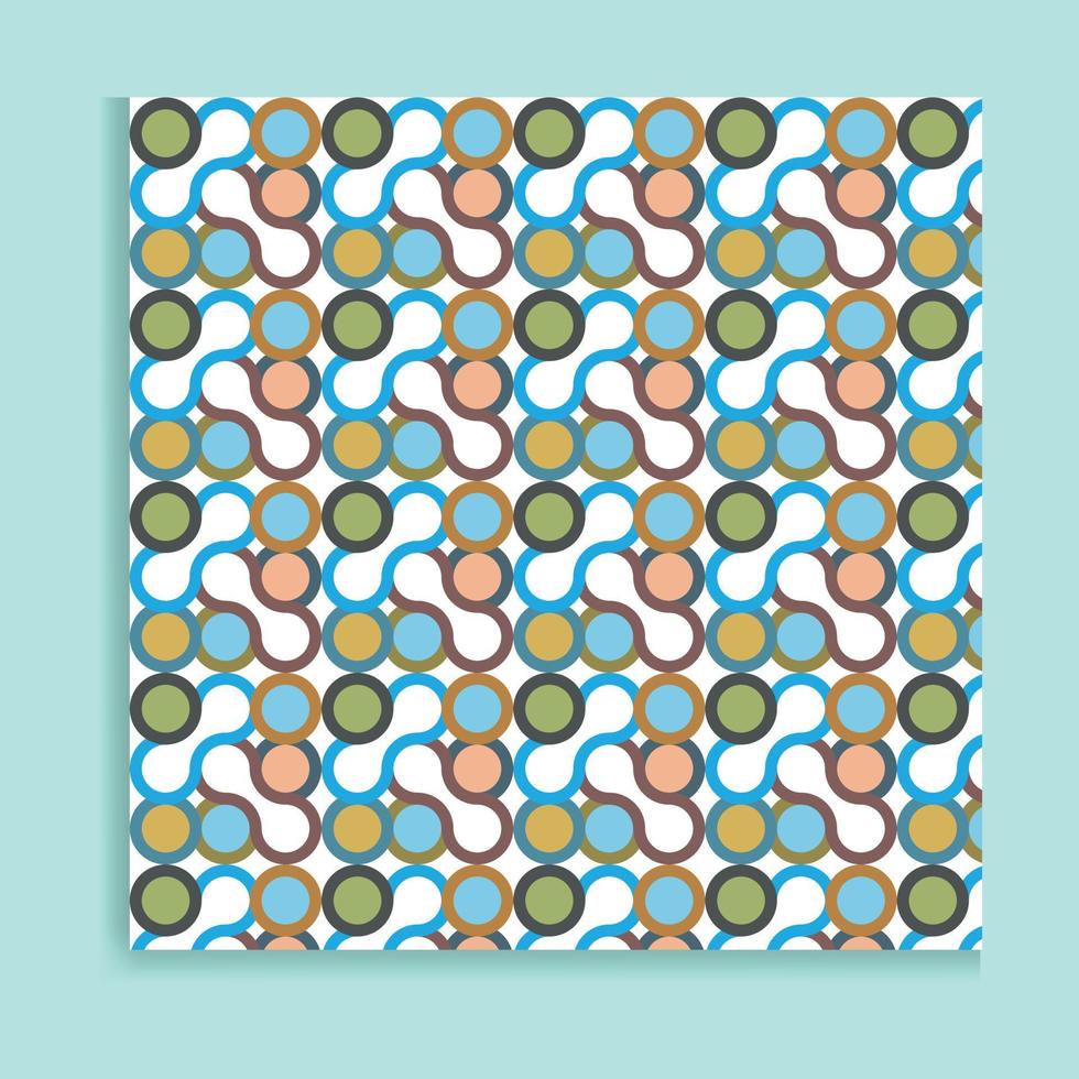 Vector seamless pattern. Modern stylish texture. Repeated retro geometric pattern with hexagonal tiles