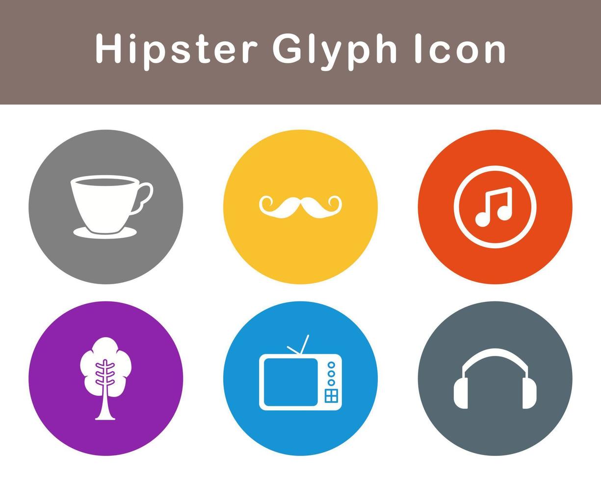 Hipster Vector Icon Set