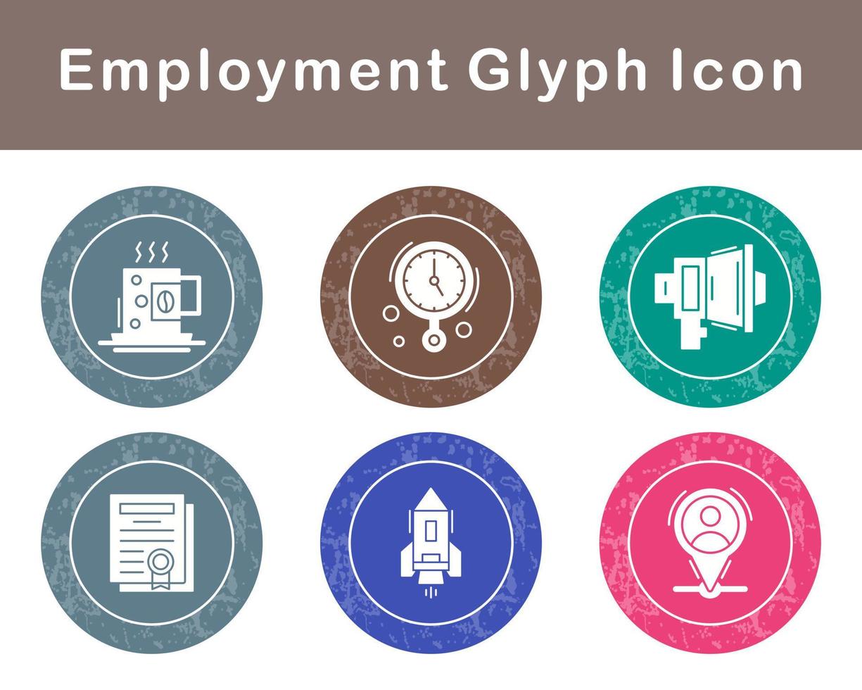 Employment Vector Icon Set