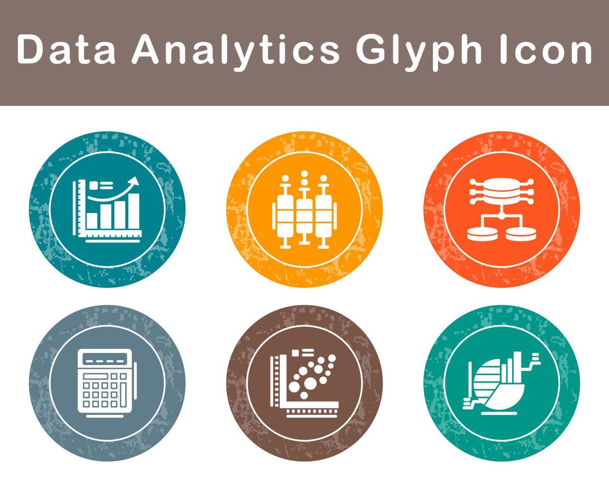 Data Analytics Vector Icon Set