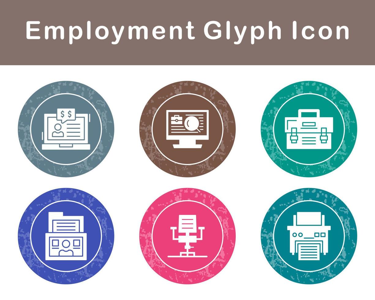 Employment Vector Icon Set