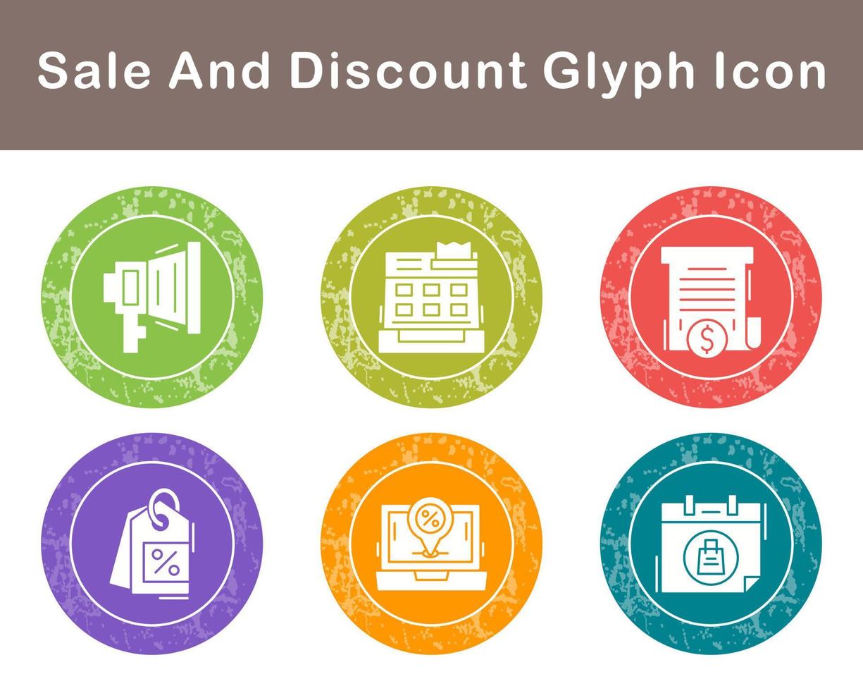 Sale And Discount Vector Icon Set