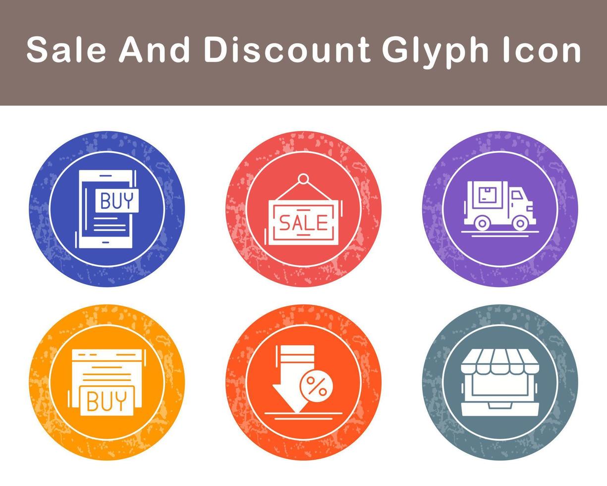 Sale And Discount Vector Icon Set