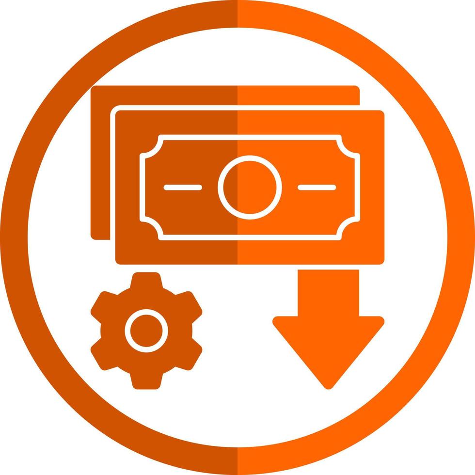 Income Settings Vector Icon Design