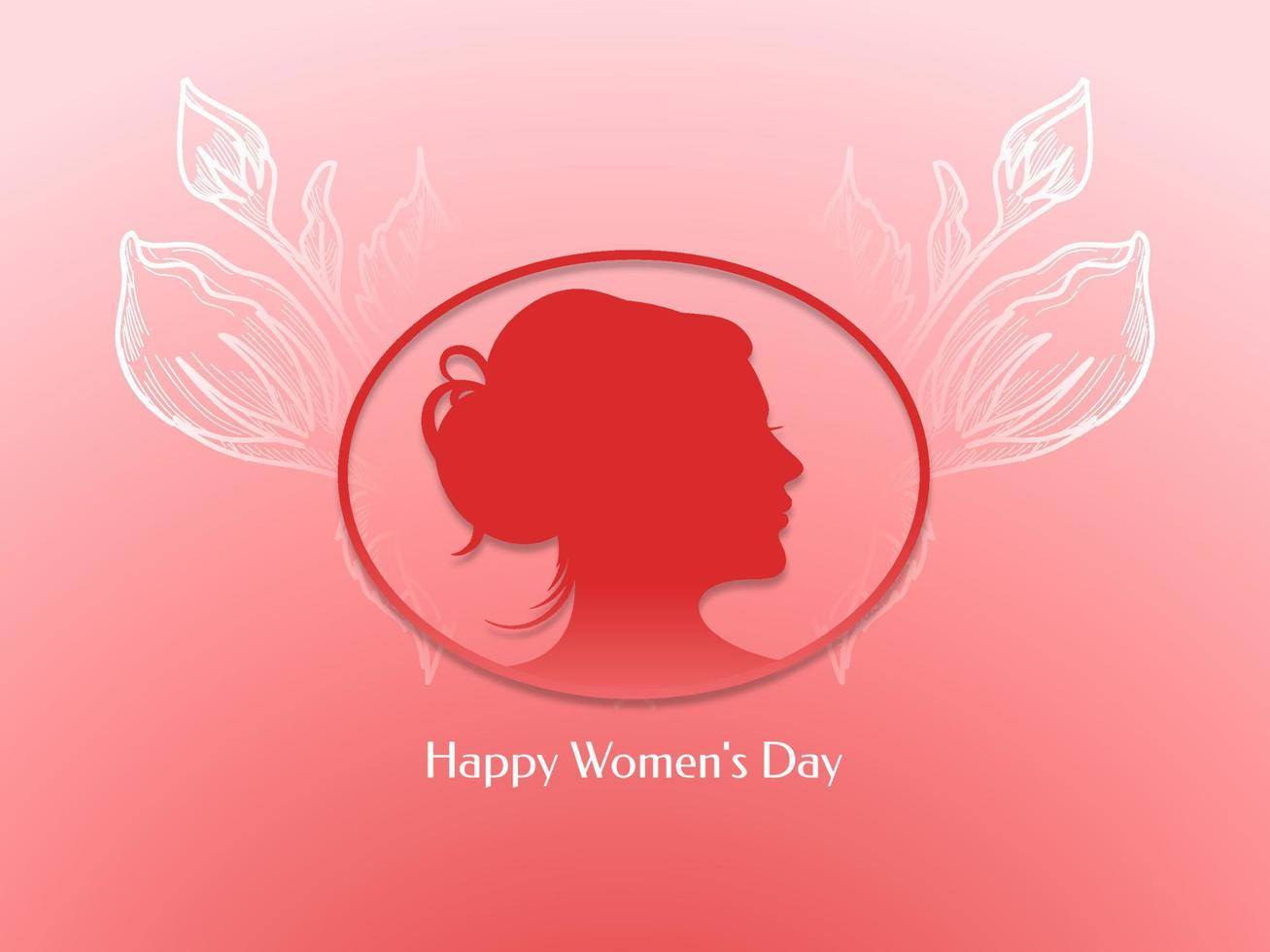 Happy Women's Day 8 march celebration background design vector