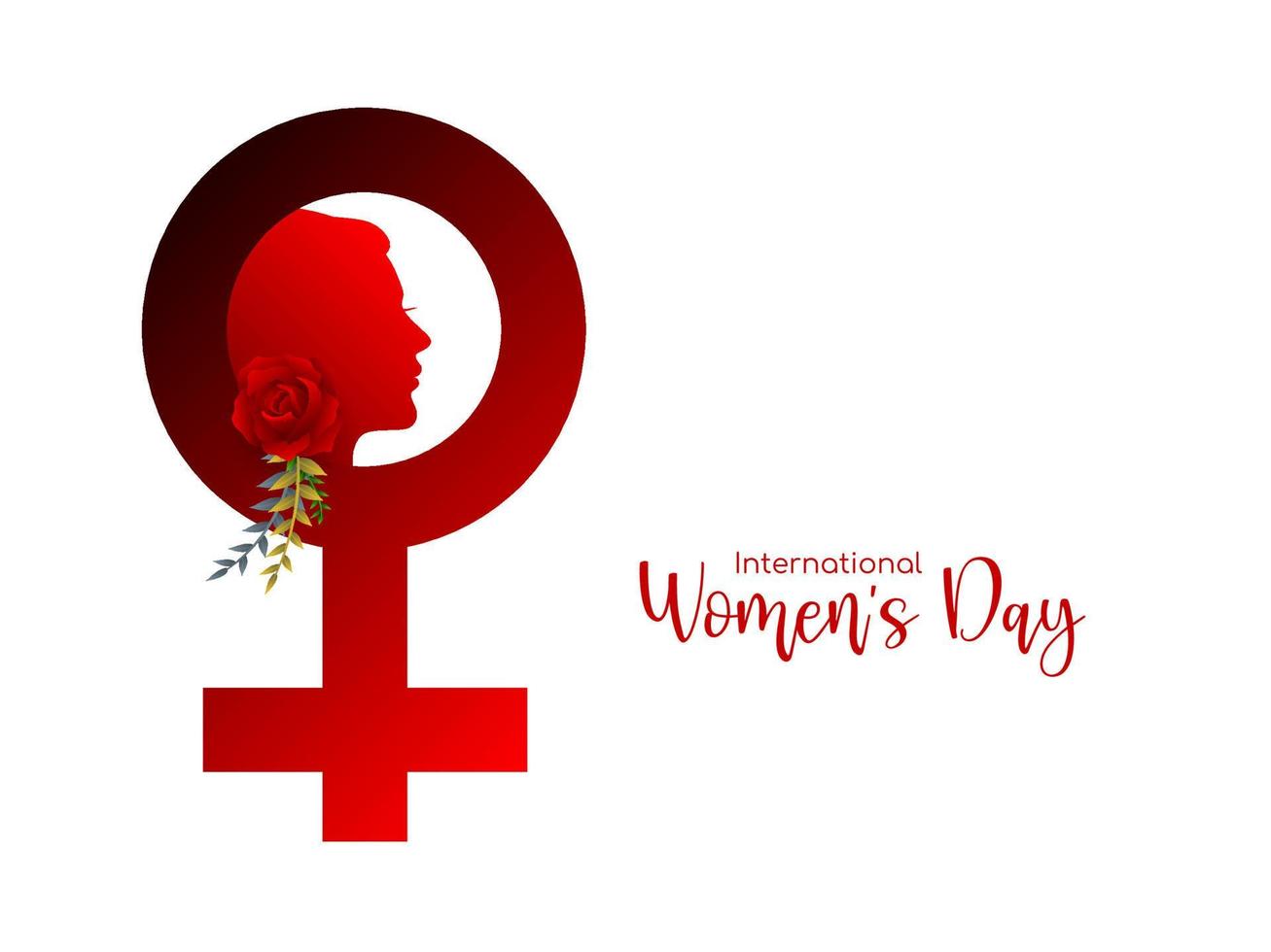 Beautiful elegant Happy Women's Day 8 march background design vector