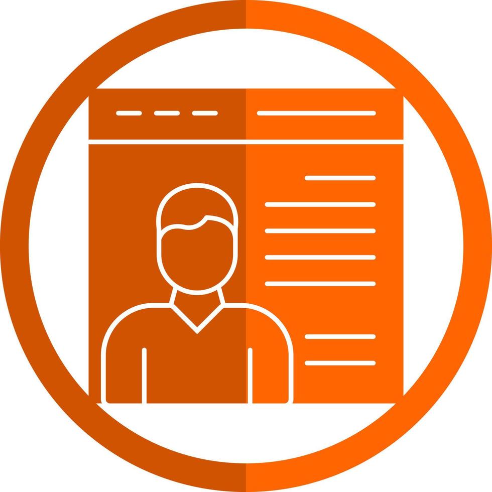 User Persona Vector Icon Design