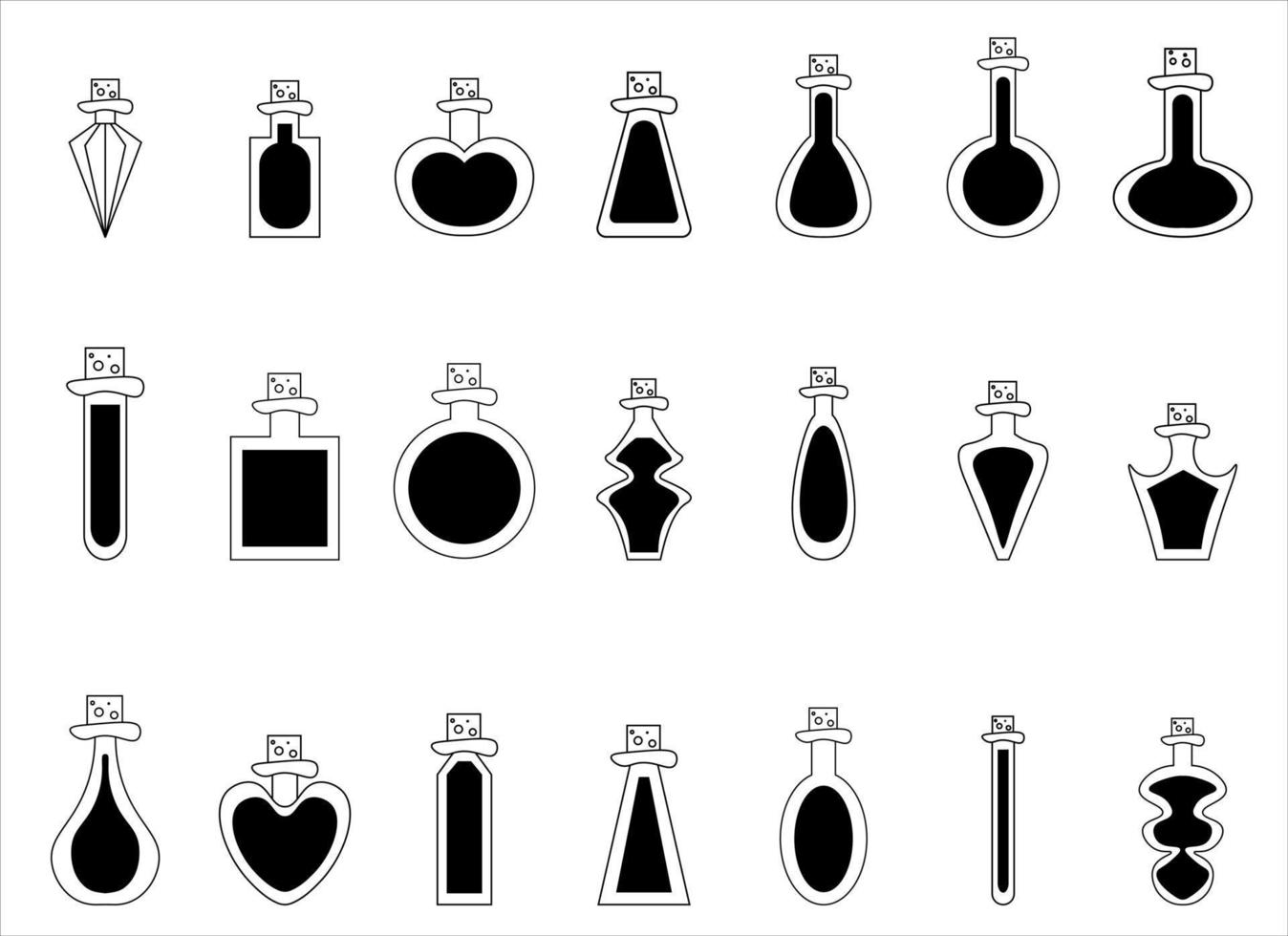 potion bottle vector design illustration isolated on white background