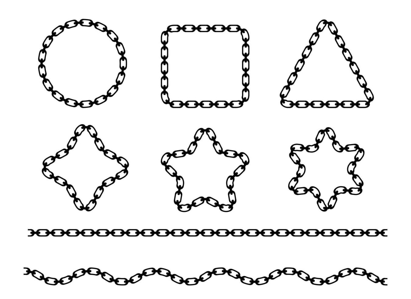 Chain vector design illustration isolated on white background