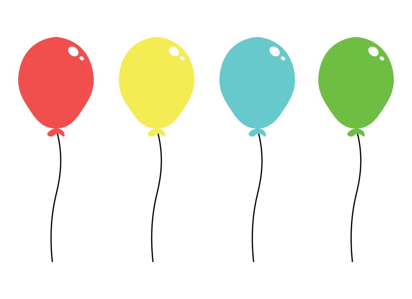 balloon design illustration isolated on transparent background vector