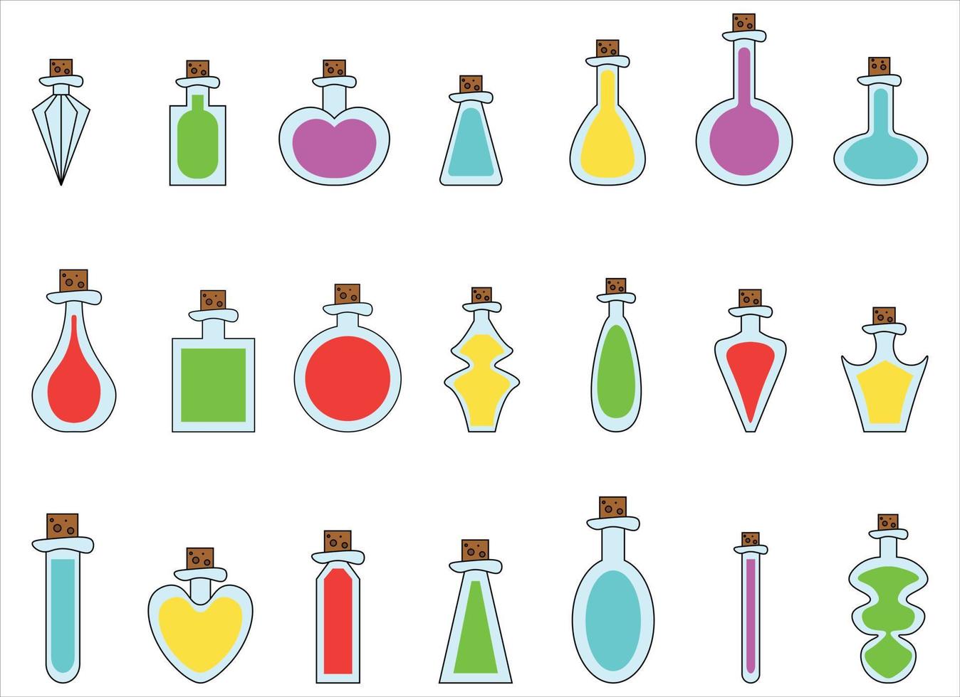 potion bottle vector design illustration isolated on white background