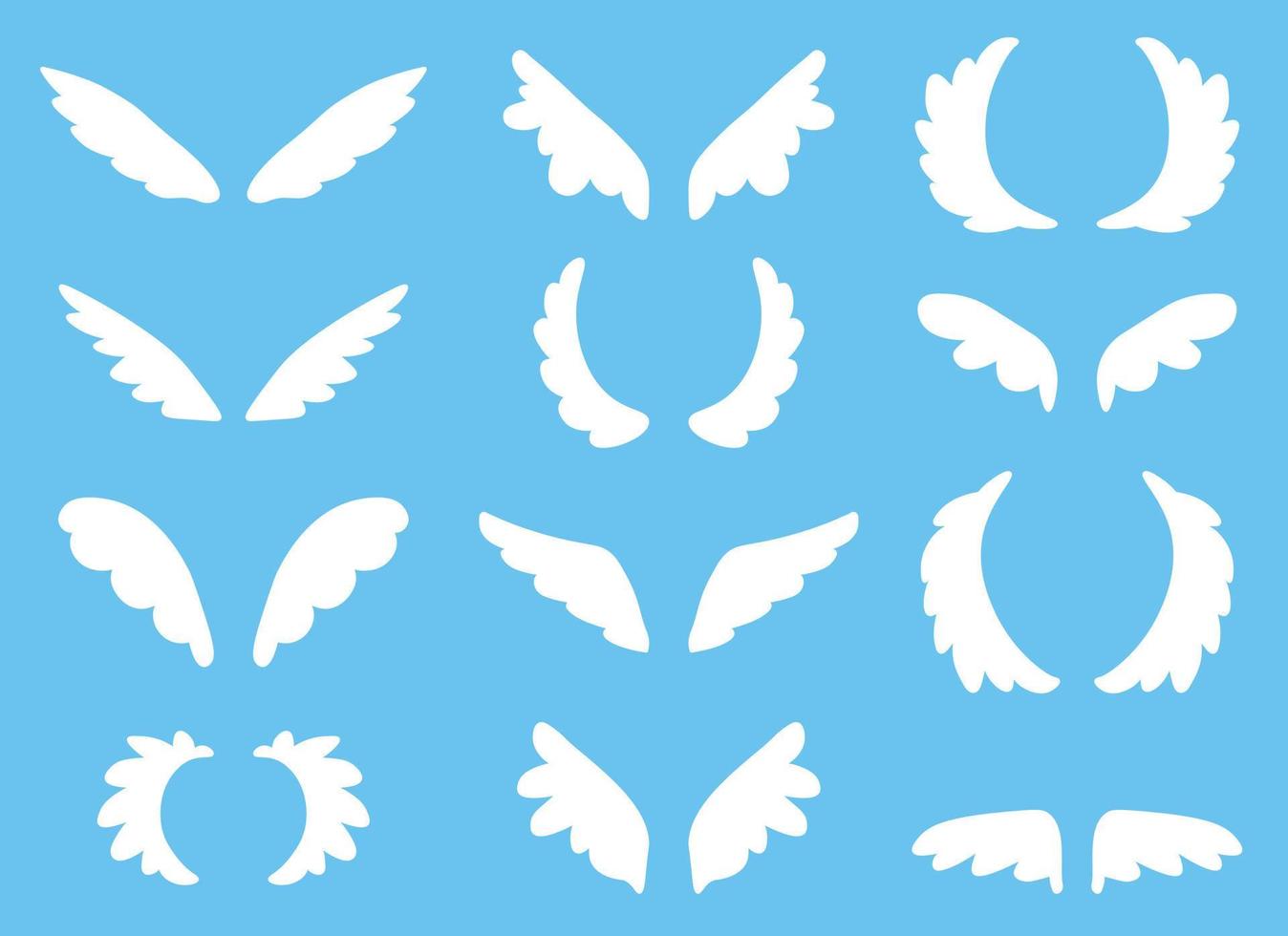 wing vector design illustration isolated on white background
