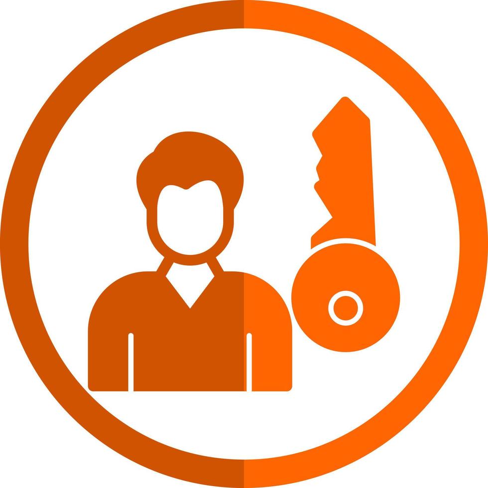 Key Person Vector Icon Design