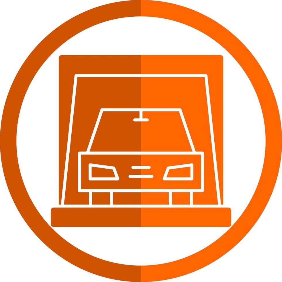 Car Display Vector Icon Design