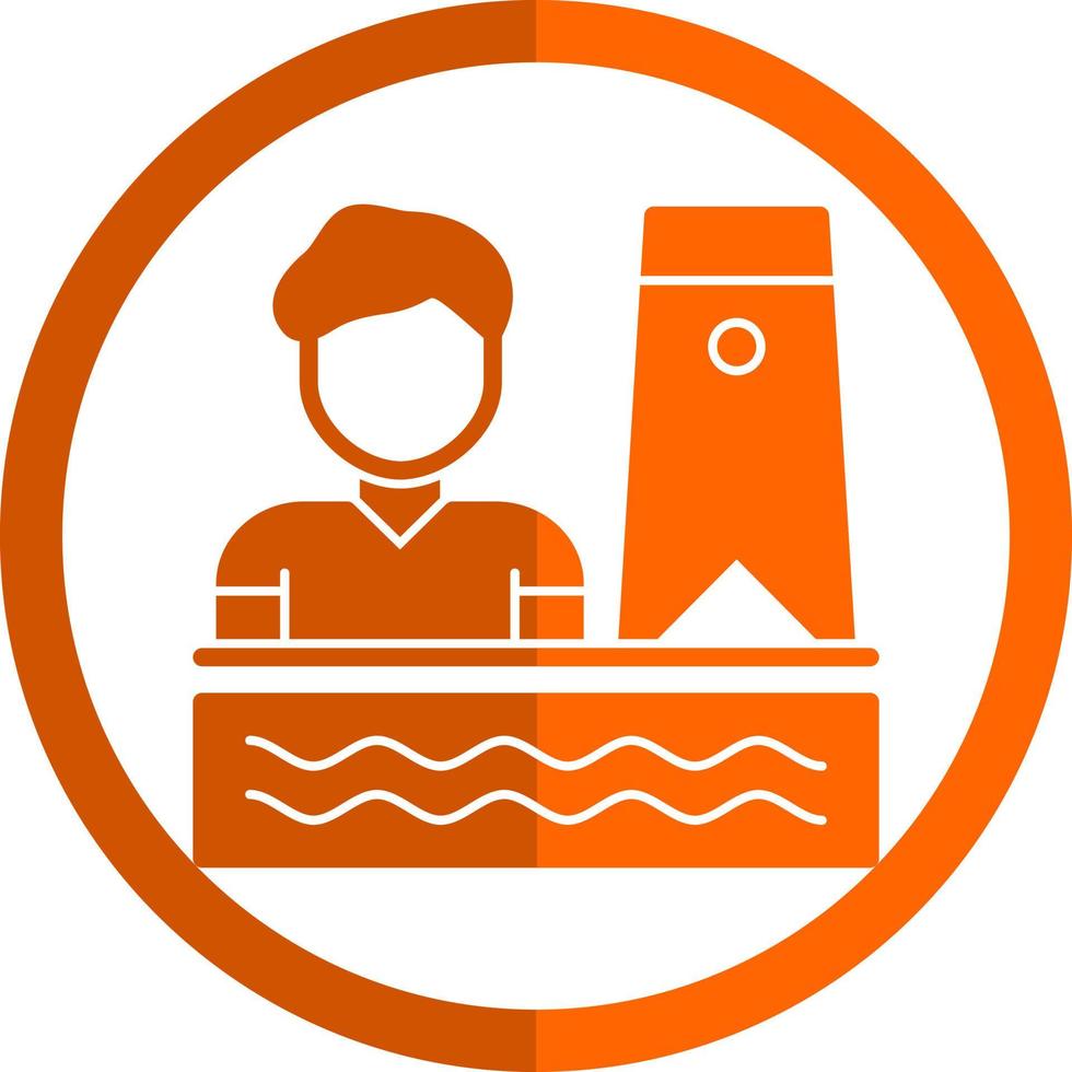 Bodyboarding Vector Icon Design
