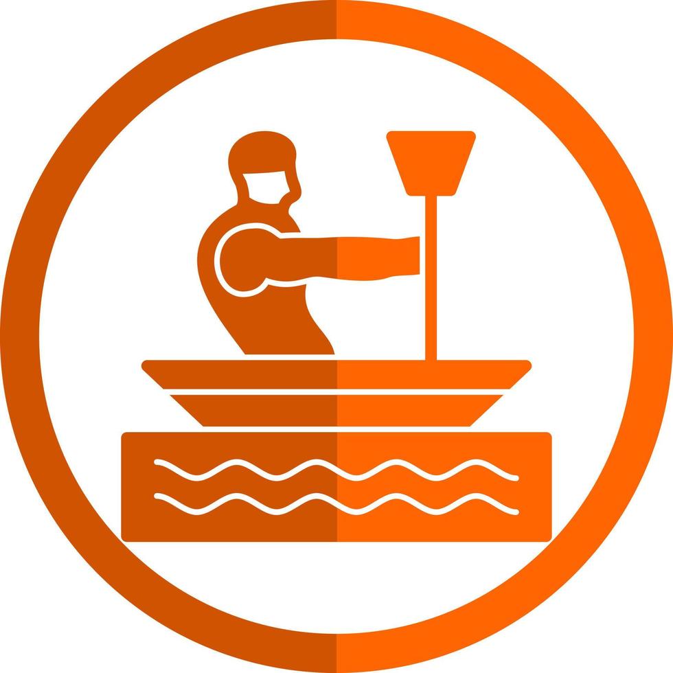 Canoeing Vector Icon Design