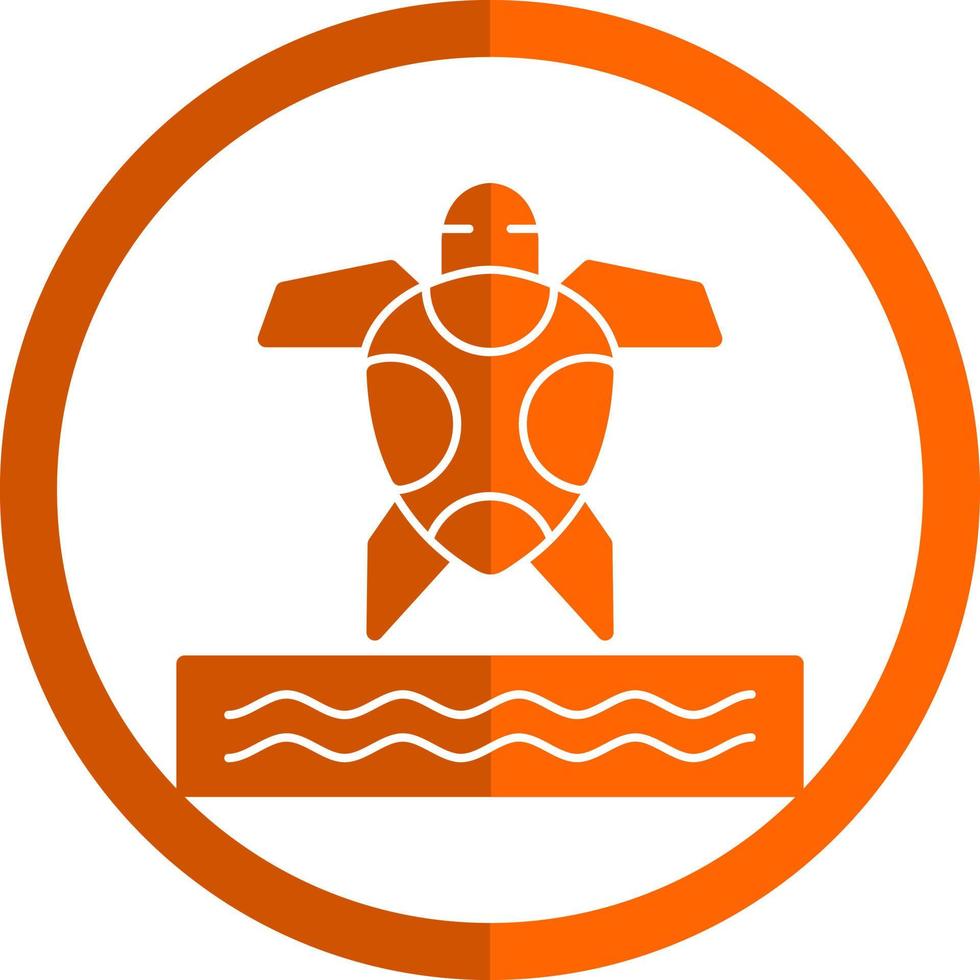 Sea Turtle Vector Icon Design